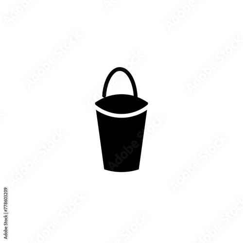 bucket glyph icon