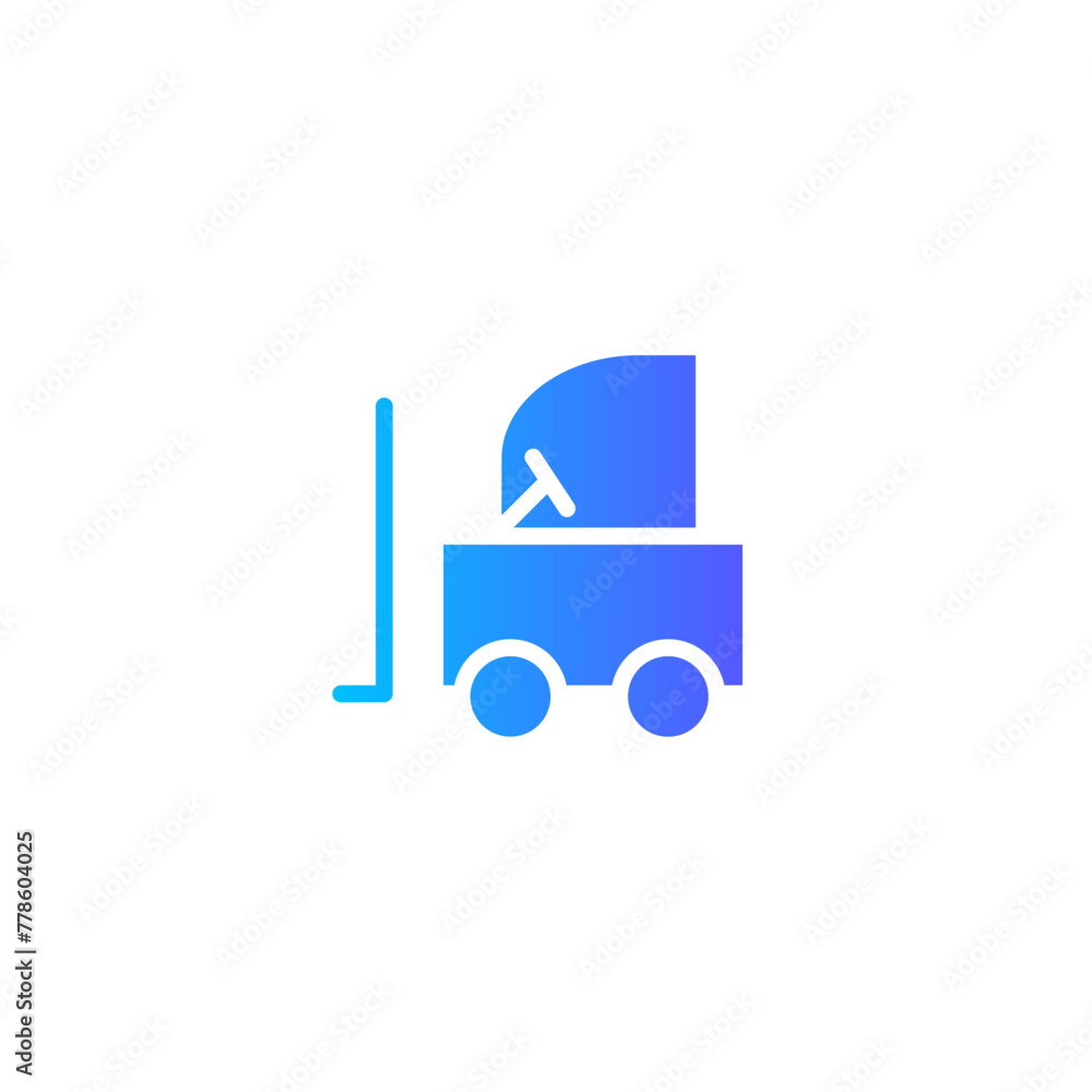 forklift gradient icon forklift gradient icon