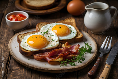 Delicious English Breakfast Feast - High-Quality Stock Photo