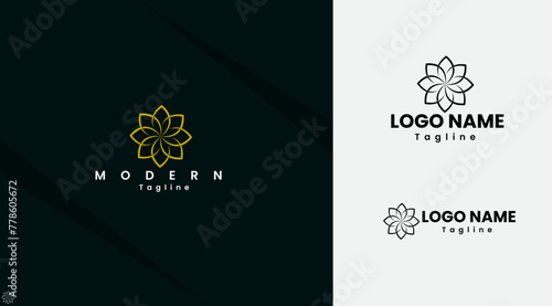 The Art of Lotus Logo. Female. Beauty. Spa. Lotus logo design. Luxury. Pink gradient. Vintage. Icon. Beauty lotus. Lotus flower vector art. Business.