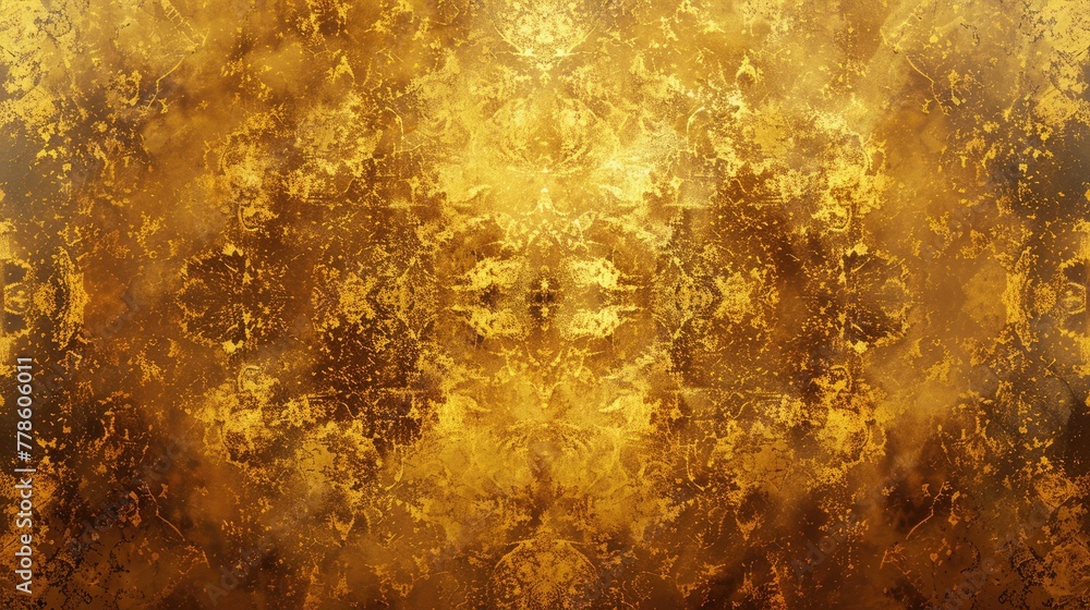 A rich and textured golden wallpaper pattern, featuring an abstract design that exudes luxury, perfect for a premium interior decor.