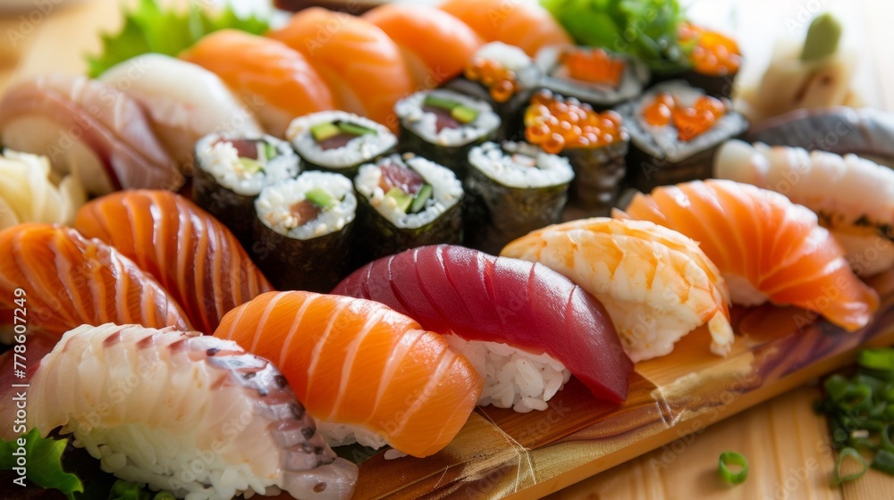 Traditional and cozy sushi dining offering a meticulously crafted set of maki Traditional and cozy sushi dining offering a meticulously crafted set of maki
