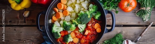 Vegetarian hotpot for the fitness enthusiast blending whole