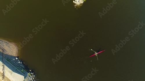 Kayak Marina Torun Przystan River Vistula Wisla Aerial View Poland