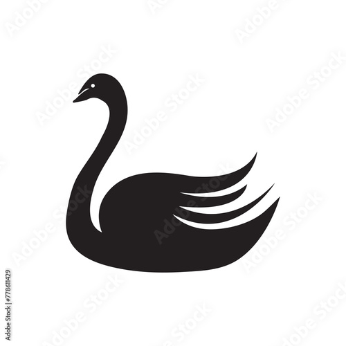 swan vector icon. swan symbol flat trendy style illustration on white background..eps