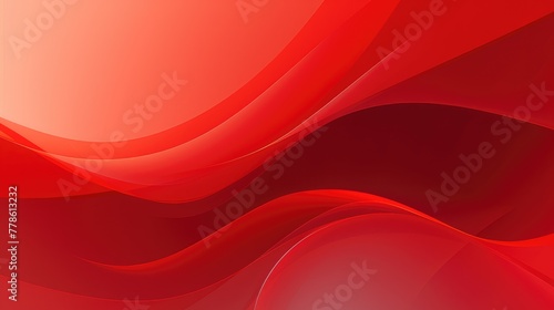 red velvet waves in graceful flow