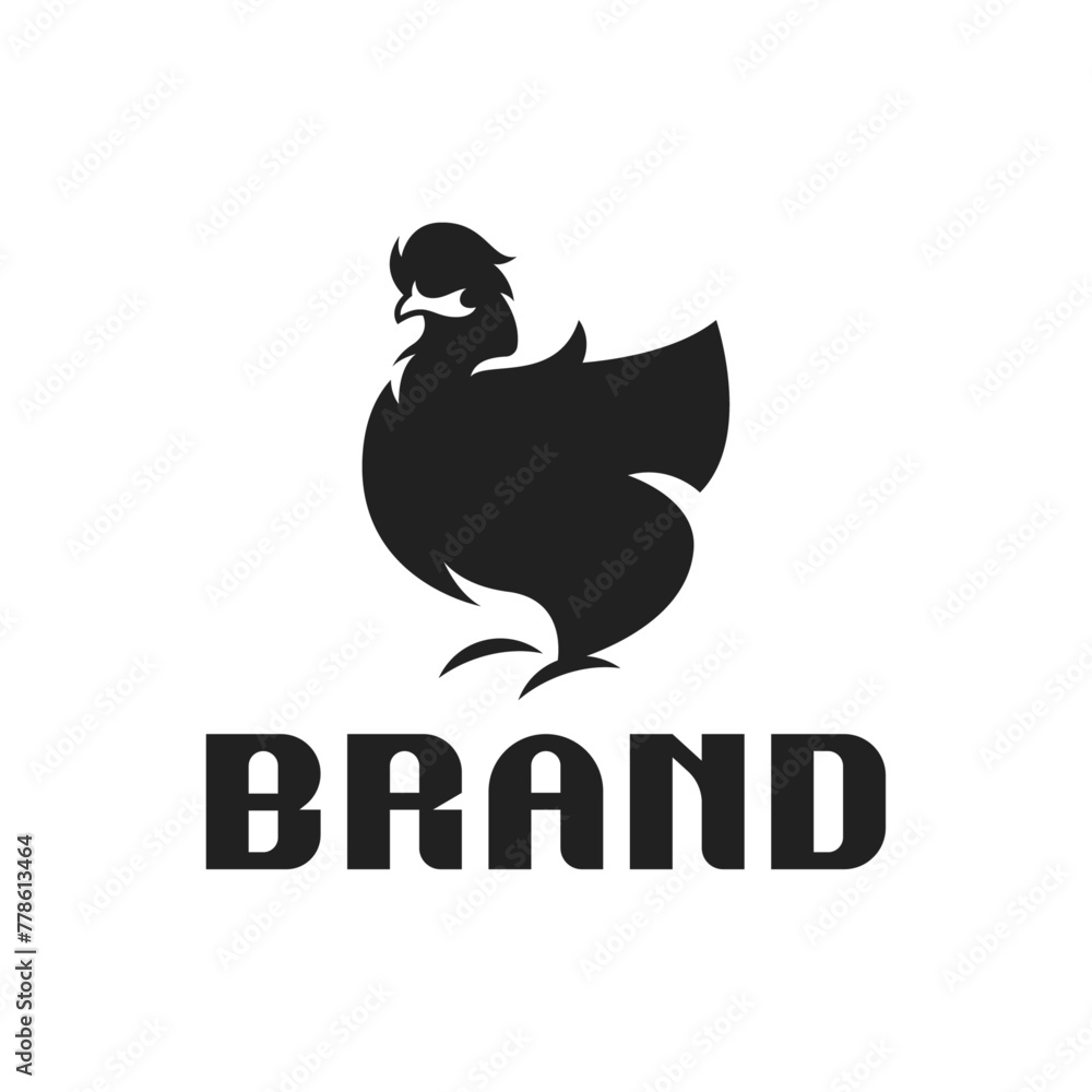 Obraz premium polish chicken or rooster logo