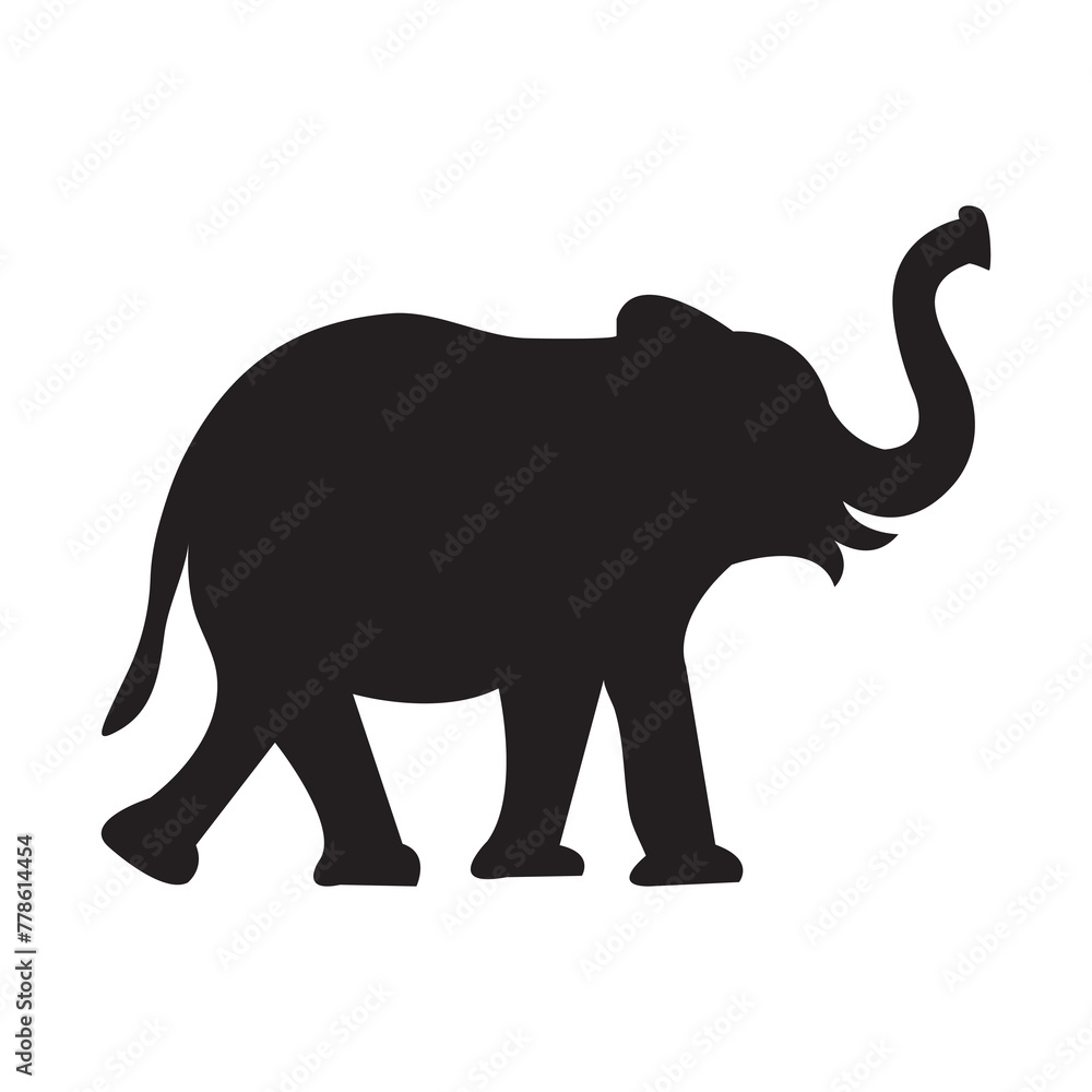 elephant vector icon. elephant sign flat trendy style vector illustration on white background..eps elephant vector icon. elephant sign flat trendy style vector illustration on white background..eps