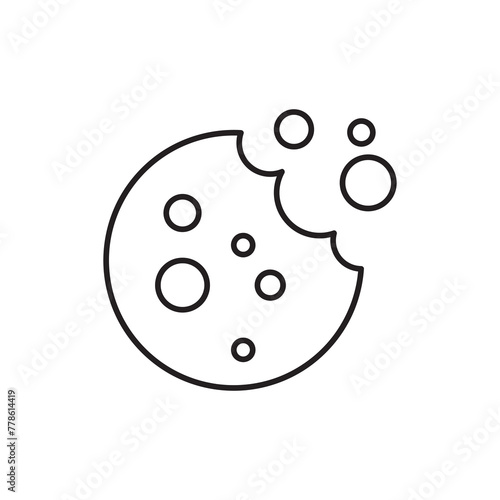 cookie icon. cookie vector flat trendy style liner illustration..eps