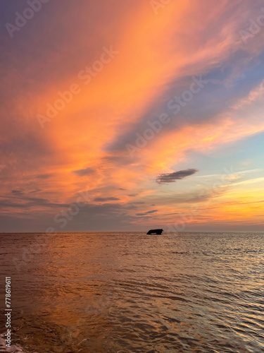 sunset over the sea © Anna