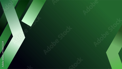 Dull green gradient background with glowing dull green geometric shapes