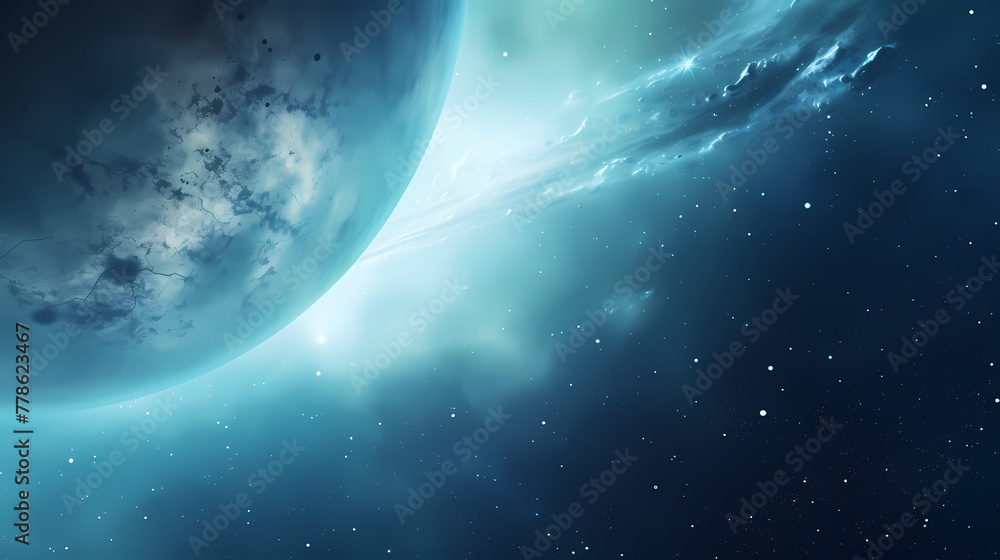 Fototapeta premium outer space planet