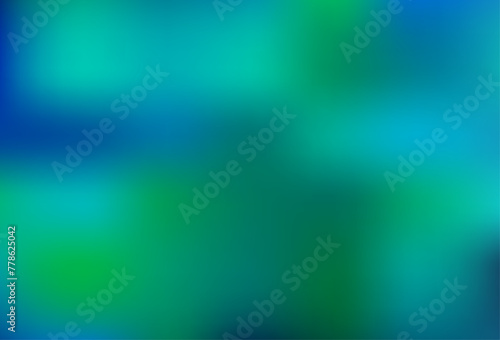 Light Blue, Green vector bokeh template.