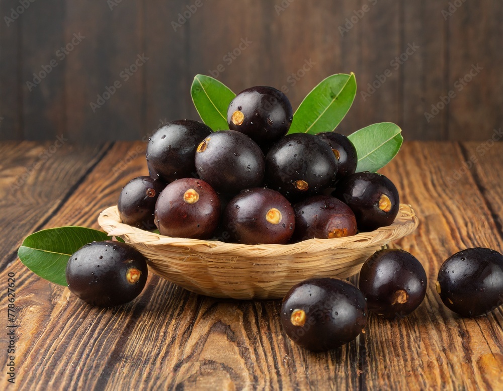 Fresh Jamun fruits Fresh Jamun fruits