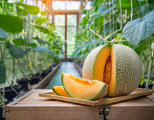 Cantaloupe melon or Melon