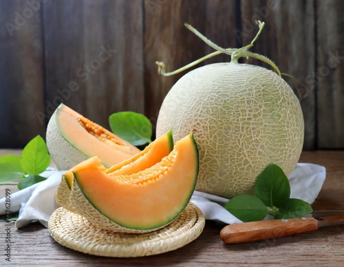 Cantaloupe melon or Melon