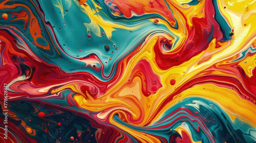 abstract background with colorful thick paint splash 