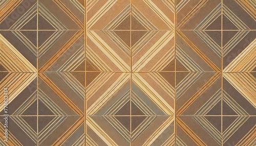 tile design art deco geometric patterns with sleek lines square background hand edited generative ai