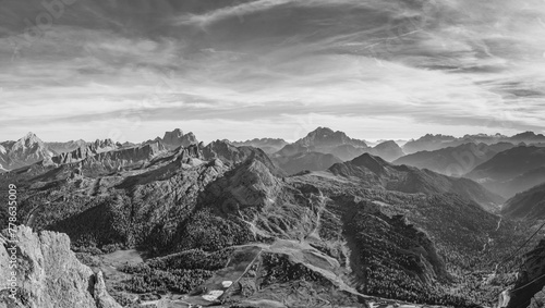 Dolomite black and white, Italy © Jay