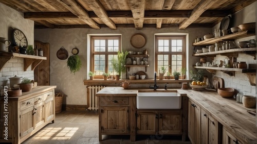 Classical rustic kitchen with a modern twist