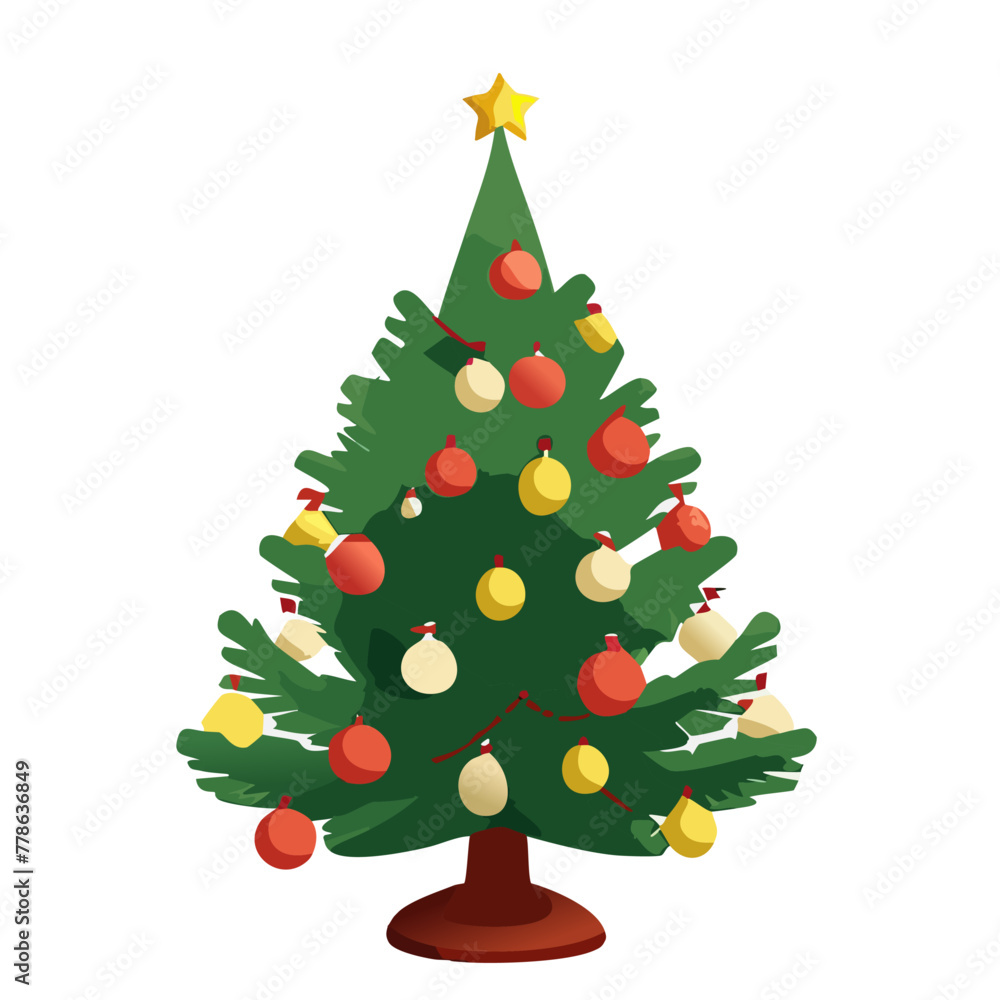 Fototapeta premium Christmas tree vector 