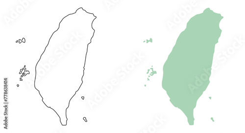 台湾の地図 photo