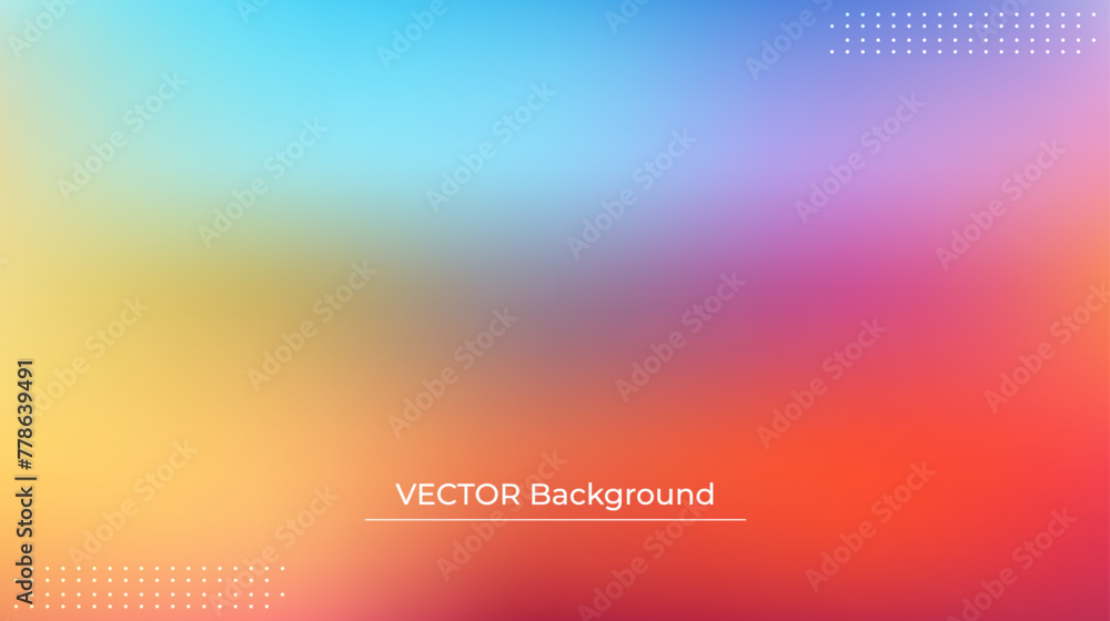 Smooth and blurry colorful gradient mesh background. Modern bright rainbow colors. Easy editable soft colored vector banner template. Premium quality Smooth and blurry colorful gradient mesh background. Modern bright rainbow colors. Easy editable soft colored vector banner template. Premium quality