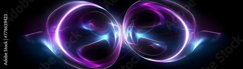 Captivating Electromagnetic Plasma Sphere Showcasing Mesmerizing Blue and Purple Energy Field Concept