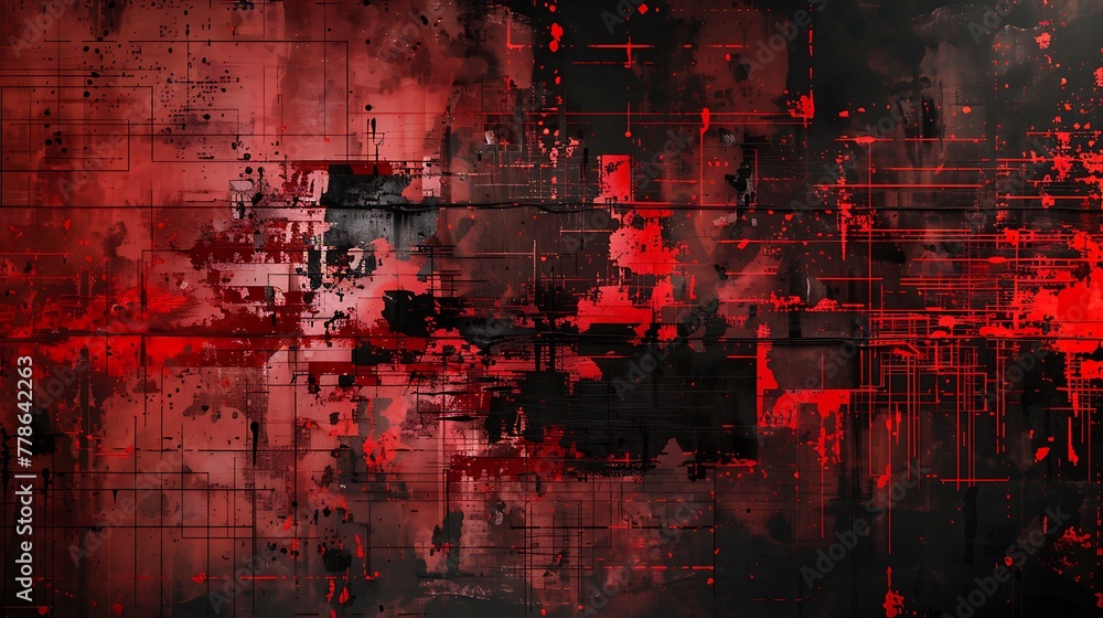 Obraz premium Grunge Tech background shape futuristic