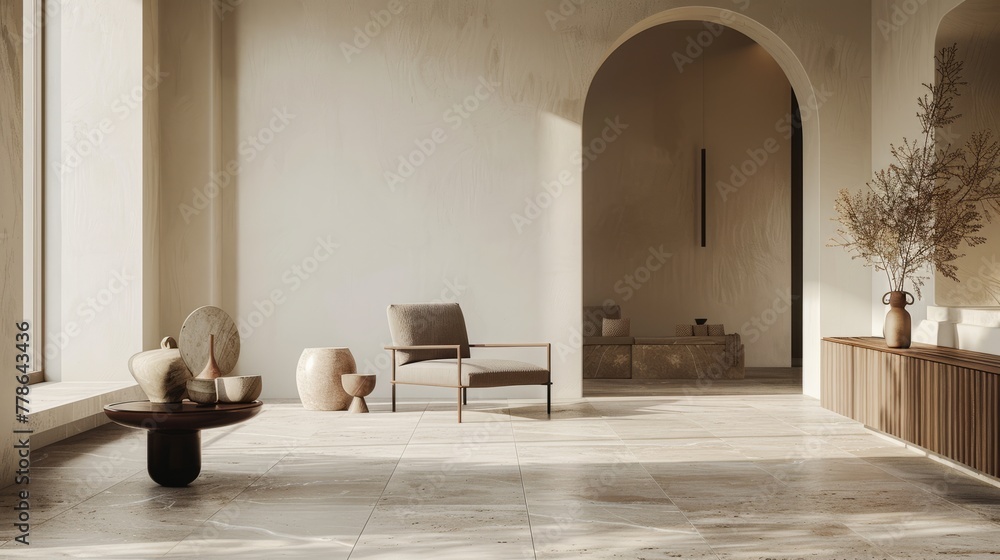 The beauty of simplicity with minimalist composition and understated elegance, Interior design The beauty of simplicity with minimalist composition and understated elegance, Interior design
