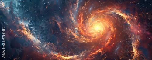 Time travel portal opening swirling vortex photo