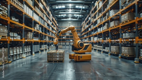 Smart robot arm systems for digital innovation in warehouses and factories Automated production robots
