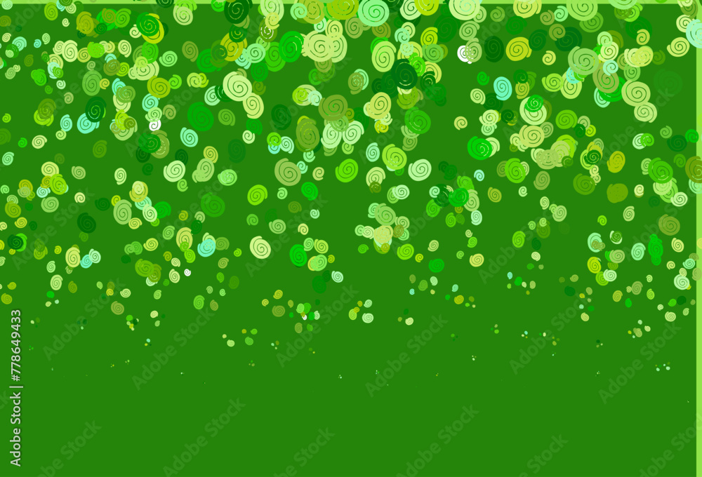 Light Green vector template with lines, ovals. Light Green vector template with lines, ovals.