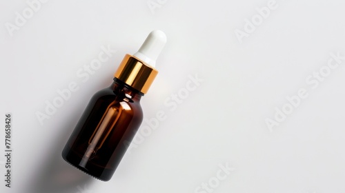 Bottle of glass with cosmetic serum