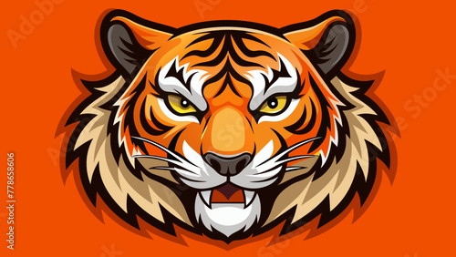 tiger-head vector design 