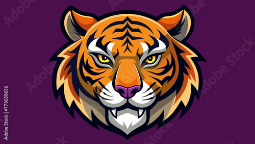 tiger-head vector design 