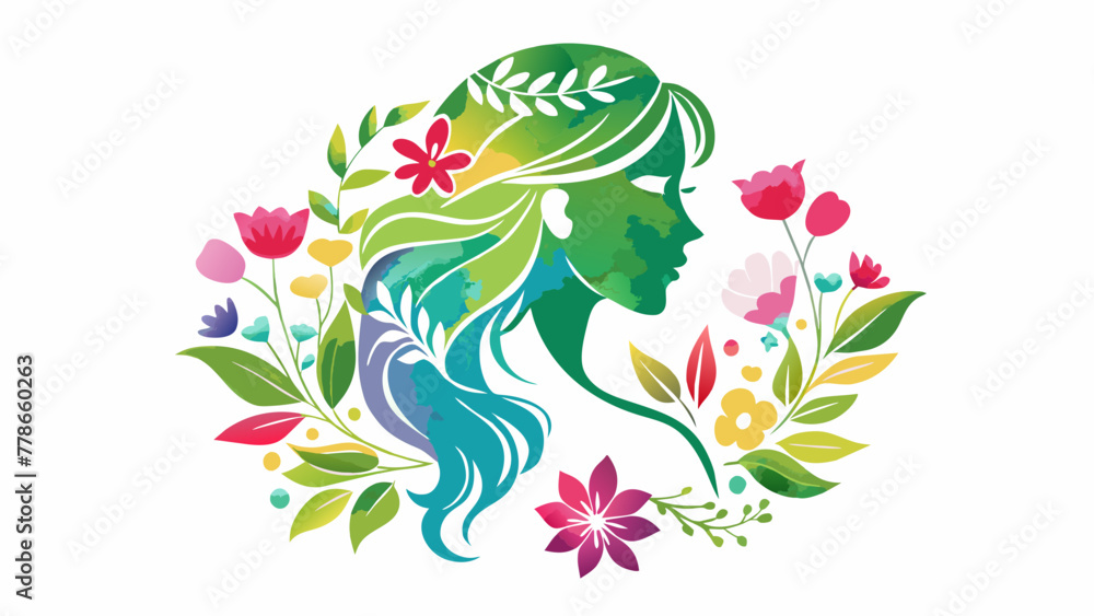 watercolor-female-with-flowers-logo--white-backgro