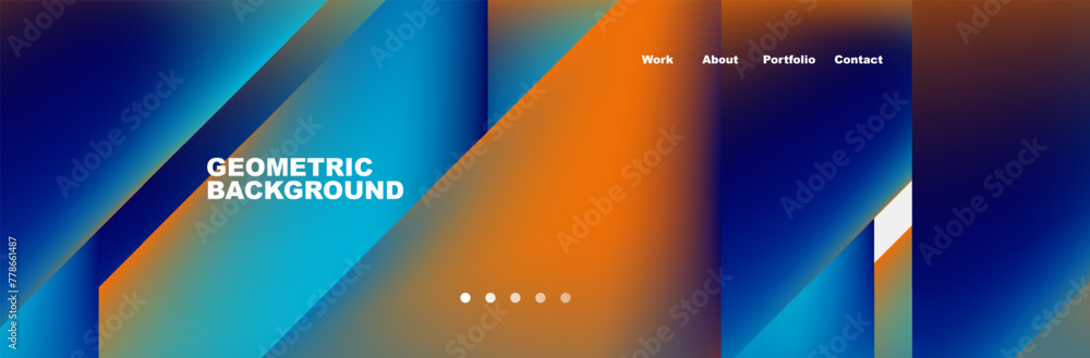 Obraz premium Gradient triangles composition with bright fluid colors. Vector Illustration For Wallpaper, Banner, Background, Card, Book Illustration, landing page