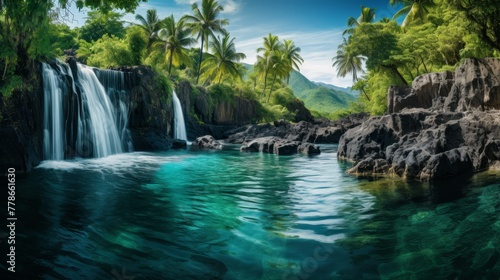 Stunning Tropical Waterfall © JH45