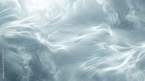 Light Sky Cloud Water Blurry White Wallpaper. Smooth Wavy Gray Curve Cloudy Gradient Mesh, Monochrom Weather Grey Liquid Pastel Gradient Backdrop. Silver Metal Fluid Smog Flow Smoke Blurry Texture. photo