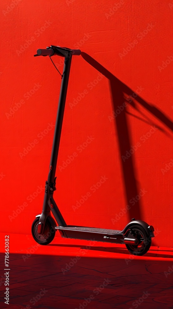 A compact foldable electric scooter A compact foldable electric scooter