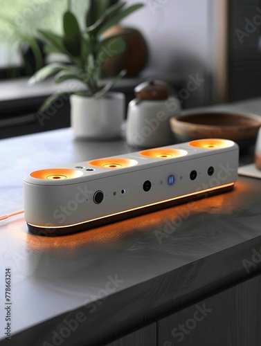 A smart power strip that reduces energy waste designed with family and community settings in mind