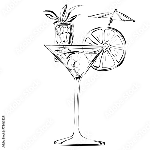 Sommerlicher Cocktail 