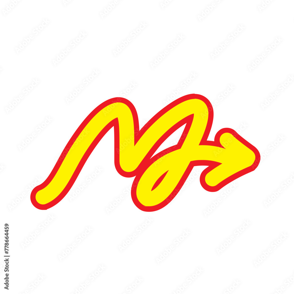 Fototapeta premium Arrow Icon set Doodlle Illustration