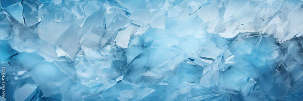 A close-up of intricate, textured blue ice, resembling a frozen symphony in its mesmerizing beauty A close-up of intricate, textured blue ice, resembling a frozen symphony in its mesmerizing beauty