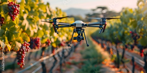 Drone Monitoring Grape Ripeness in Vineyard for Optimal Harvesting