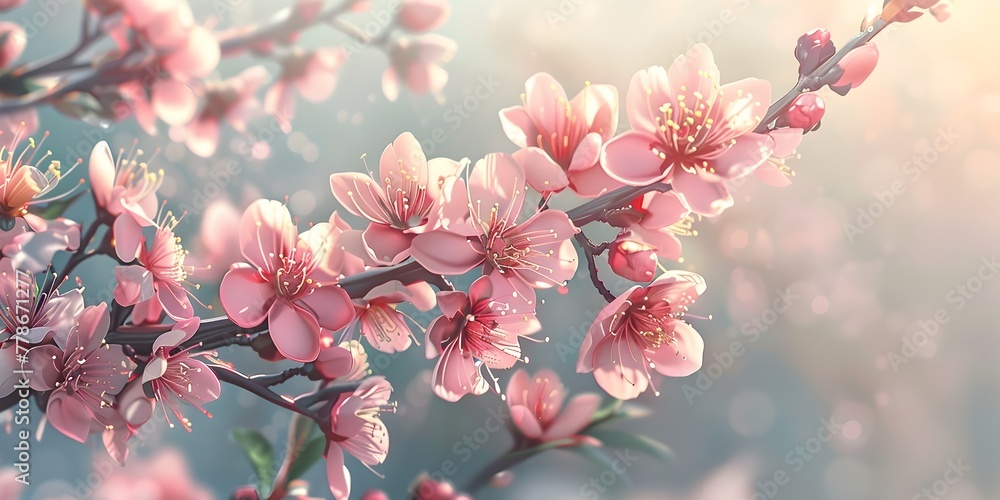 Vibrant Peach Tree Blossoms Bursting with Spring Beauty and Pollinator Life Vibrant Peach Tree Blossoms Bursting with Spring Beauty and Pollinator Life