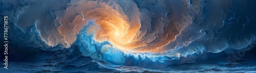 Sapphire Swirl storms rage over Solar Spectrum deserts photo