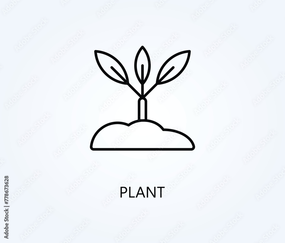 Plant vector, icon or logo sign symbol illustration. Plant vector, icon or logo sign symbol illustration.