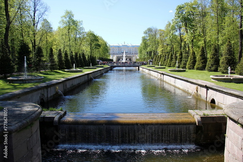 12 05 2023 St. Petersburg Russia. St. Petersburg is located in the north-west of the country on the coast of the Gulf of Finland at the mouth of the Neva River. photo